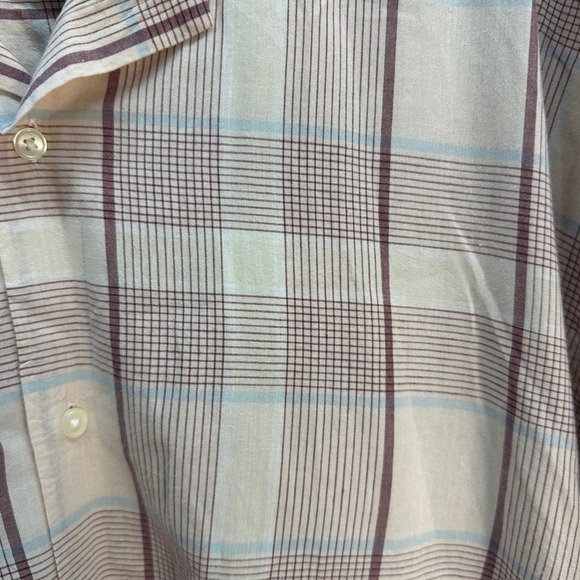 Lot Bundle 2 Abercrombie & Fitch XL Button Down Short Sleeve Shirt Floral Plaid - Picture 9 of 14